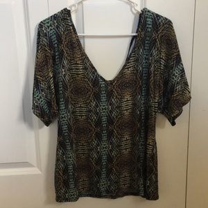 Deep V blouse